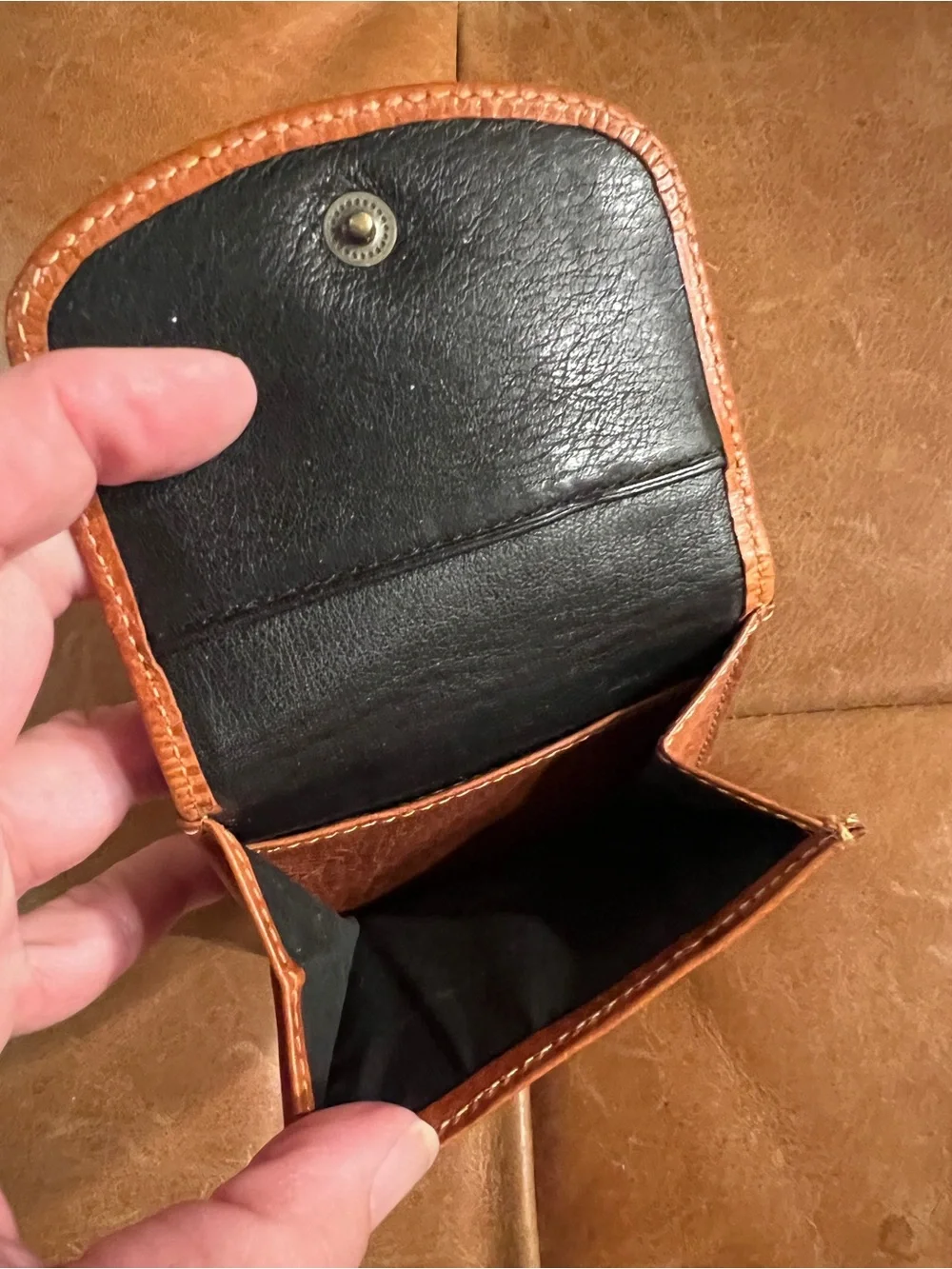 Original Taxi Wallet Brown Leather